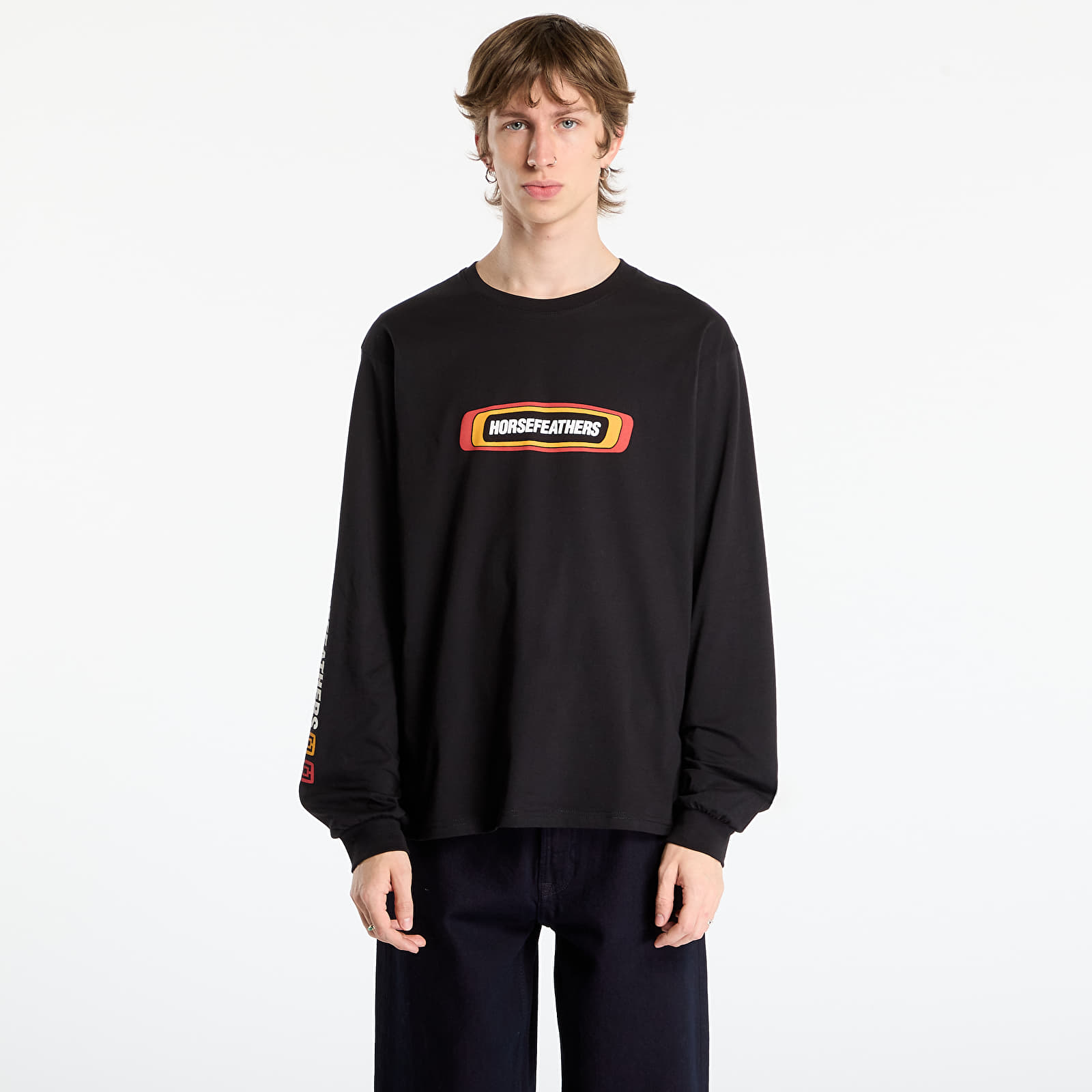 T-shirts Horsefeathers Raceway Ls T-Shirt Black