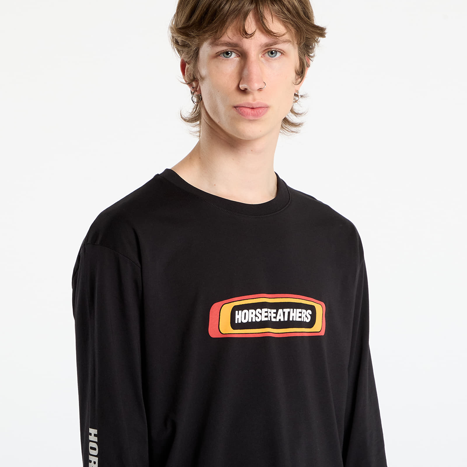 T-shirts Horsefeathers Raceway Ls T-Shirt Black