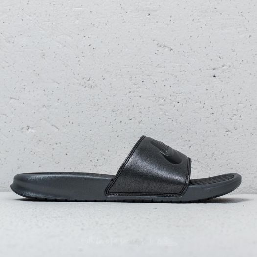 Women s shoes Nike Wmns Benassi JDI Metallic QS Metallic Black Black Footshop