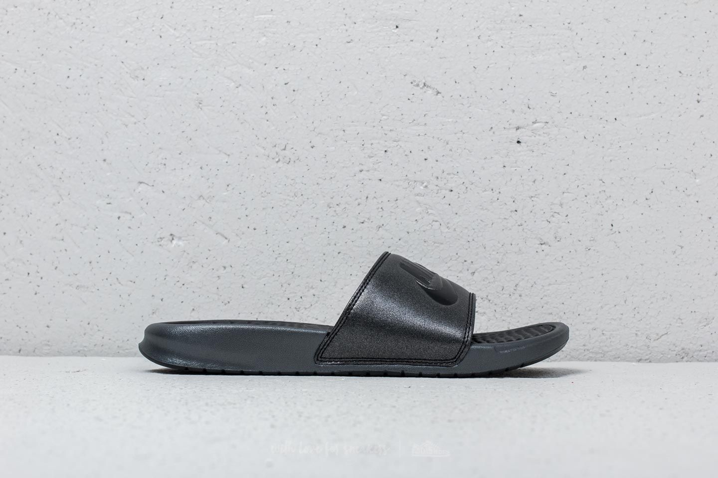Nike benassi metallic slides cheap