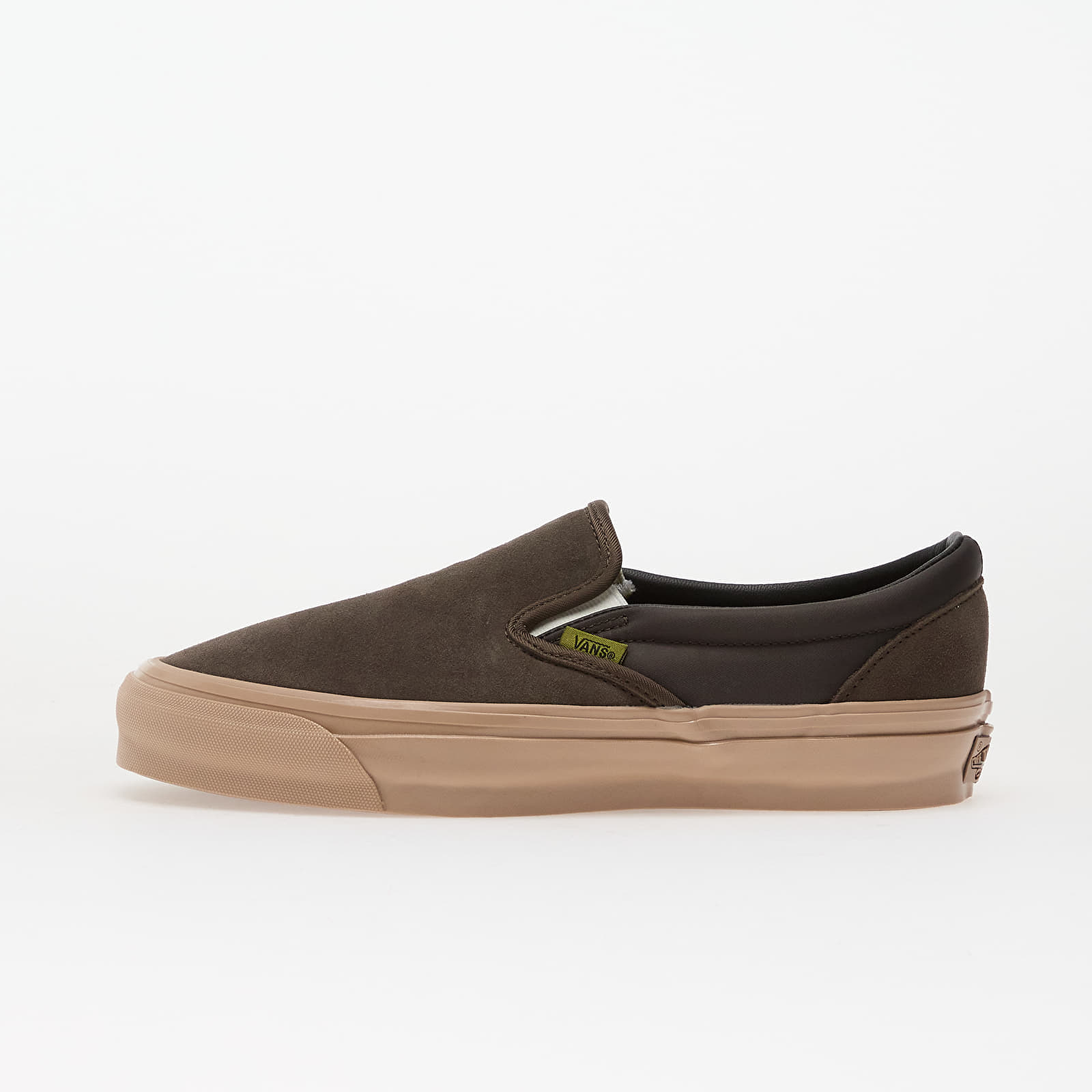 Levně Tenisky Vans LX Classic Slip-On 98 Suede Clean Brown