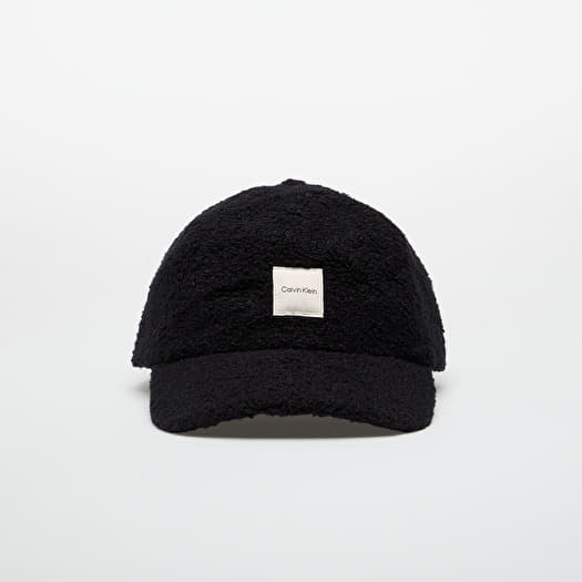 Mütze Calvin Klein Boucle W Patch Cap Black