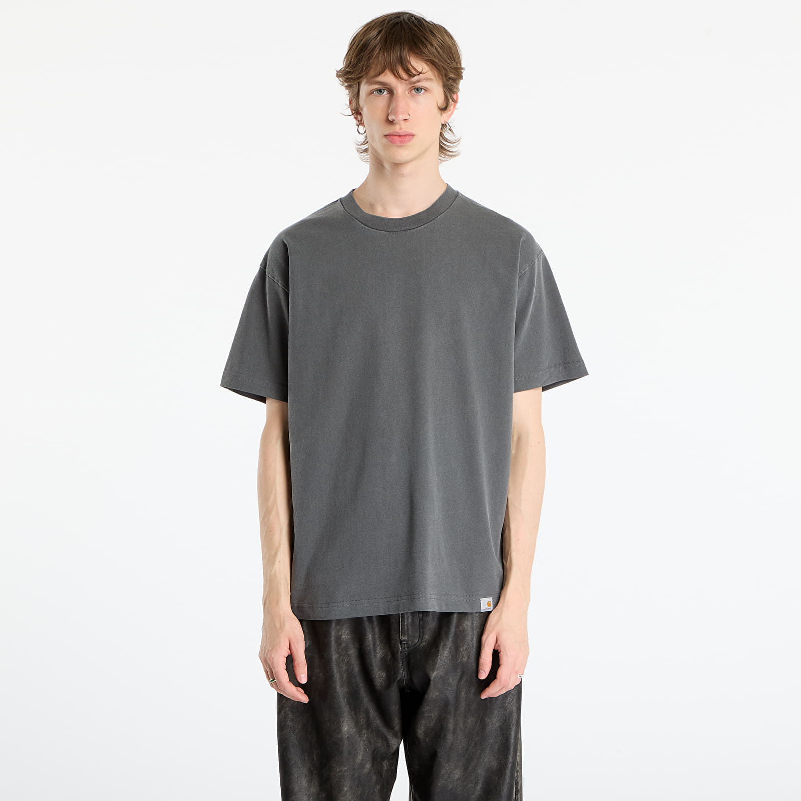 Tricou Carhartt WIP S/S RGGD T-Shirt UNISEX Black Garment Dyed XS
