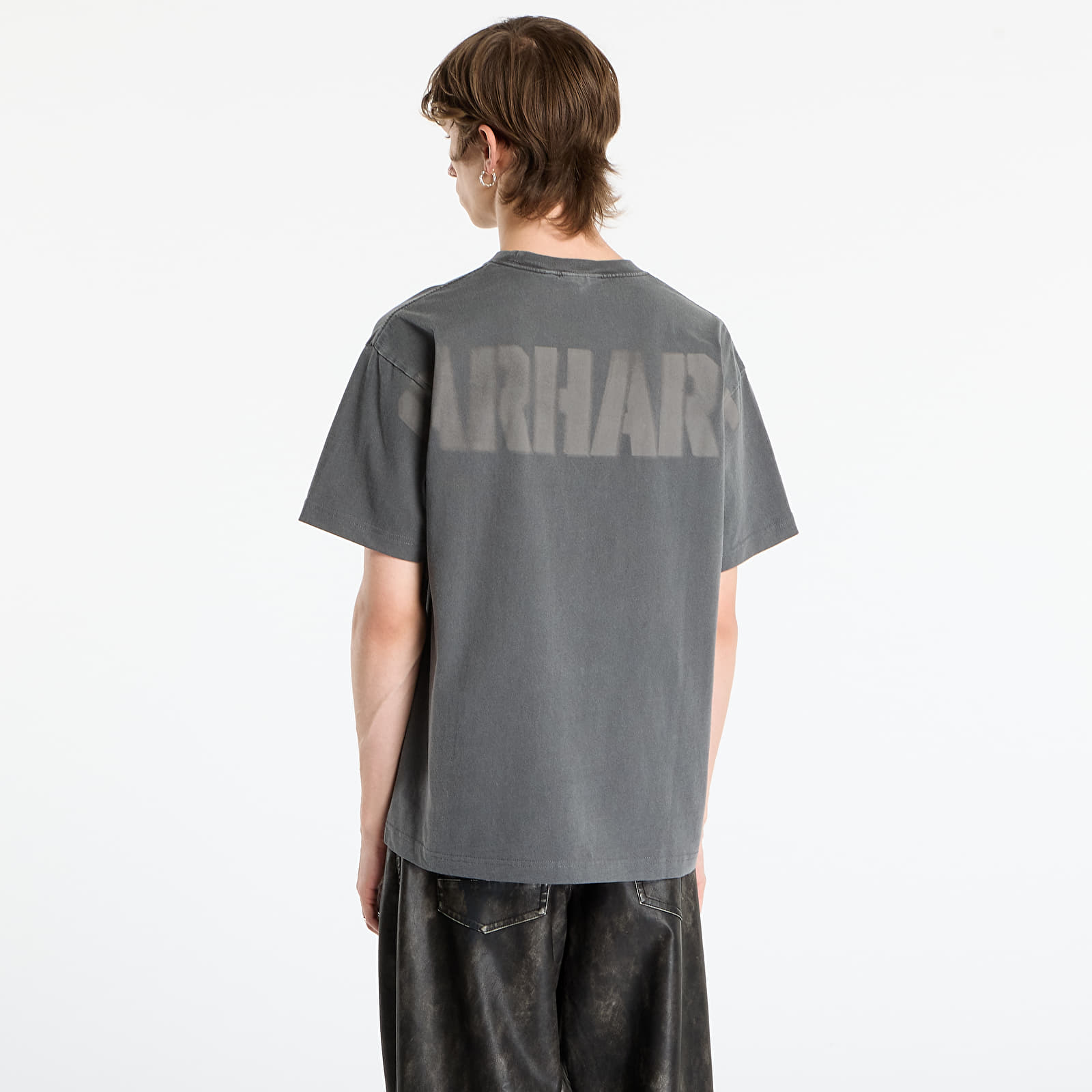 Tričká Carhartt WIP S/S RGGD T-Shirt UNISEX Black Garment Dyed