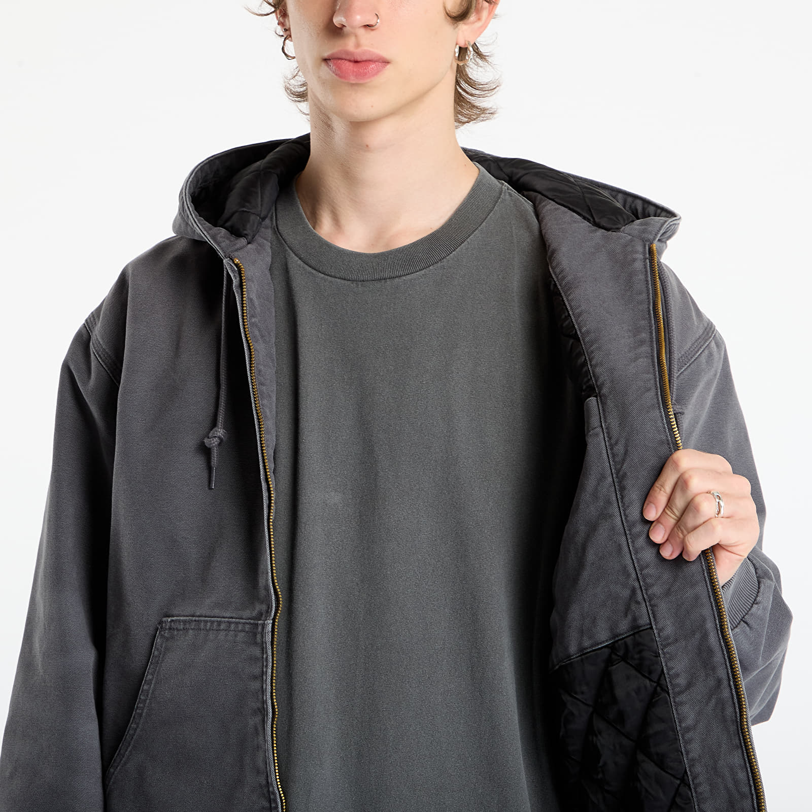 Μπουφάν Carhartt WIP OG Active Jacket Graphite Stone Canvas