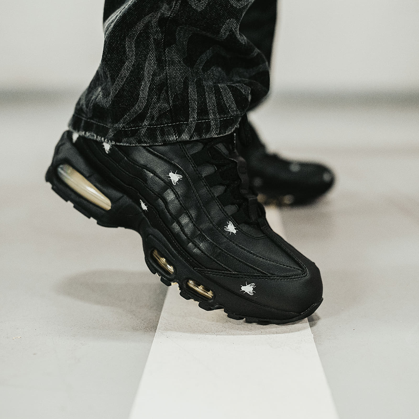 Scarpe uomo Nike Air Max 95 Premium Black/ Neon Yellow-Black-Mtlc Dark Grey