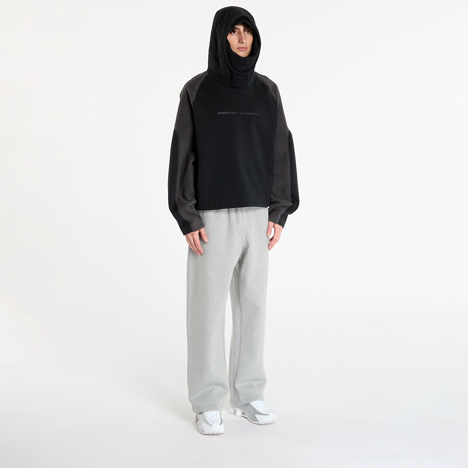 Miesten hupparit Nike Tech Boreas Men's Oversized Hoodie Black/ Anthracite/ Black