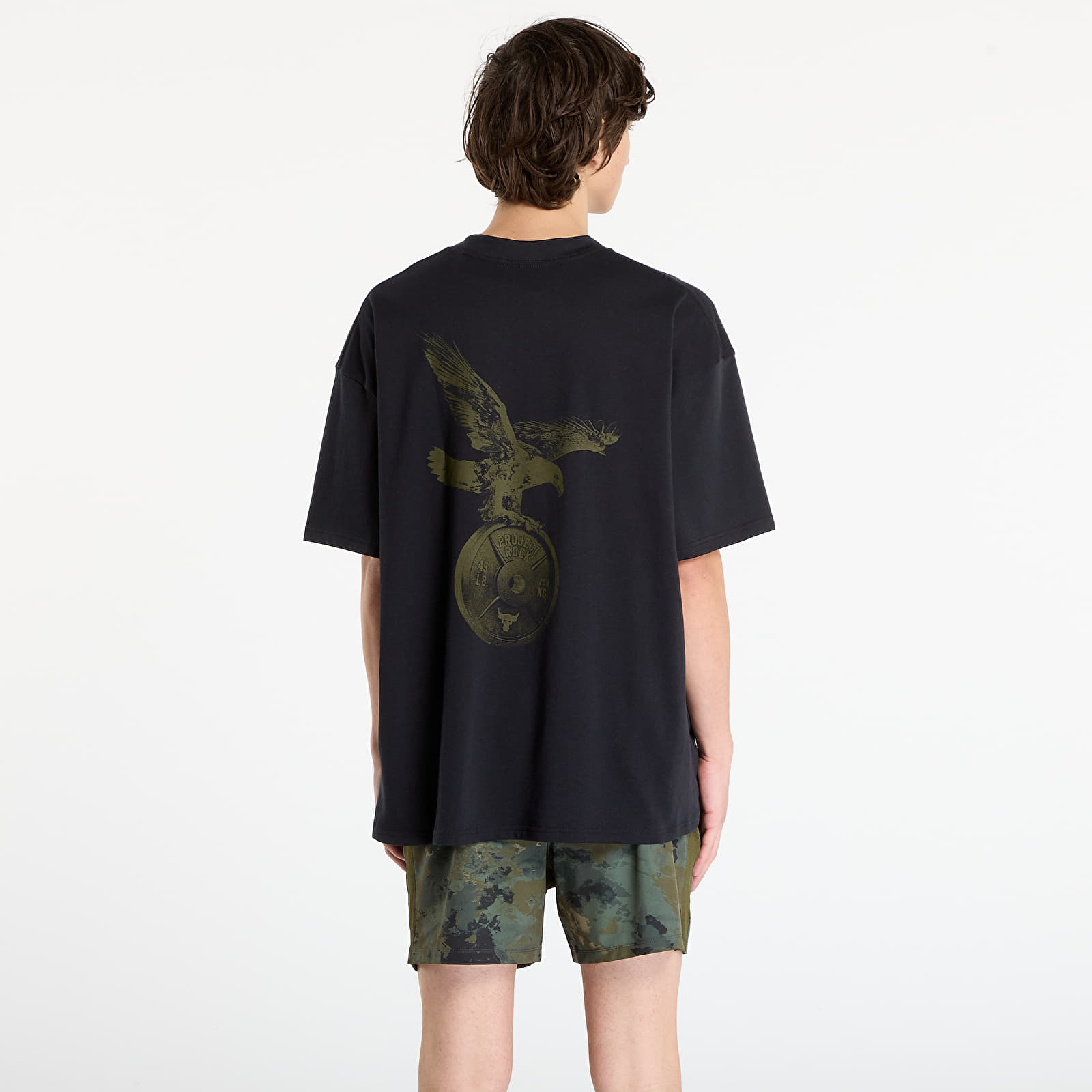 Miesten T-paidat Under Armour Project Rock SS Q4 ST Black