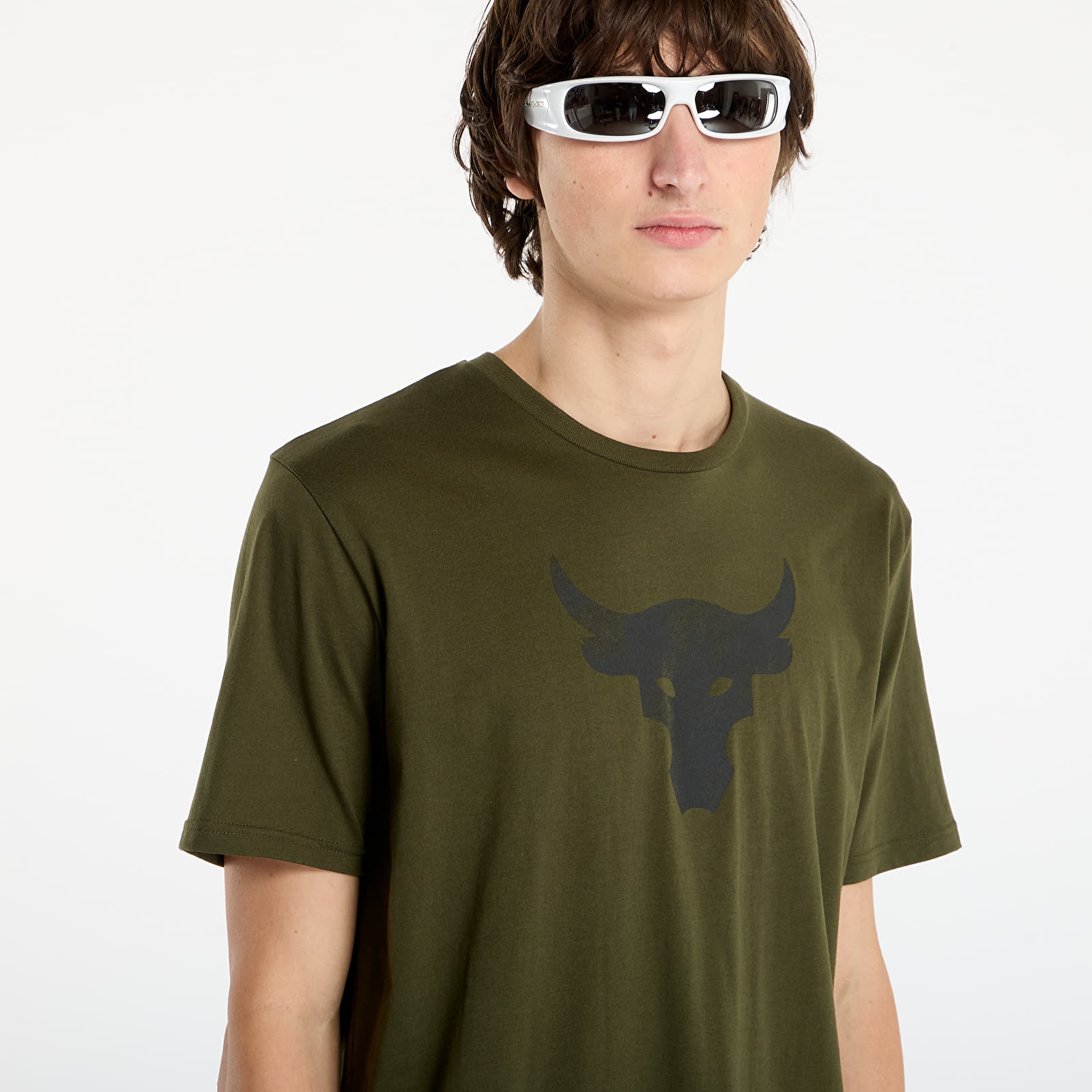 Miesten T-paidat Under Armour Project Rock Brahma Bull SS Expedition Green