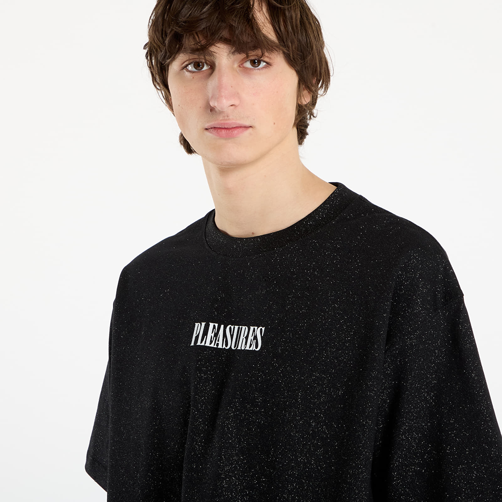T-shirts PLEASURES Starry Heavyweight Shirt Black