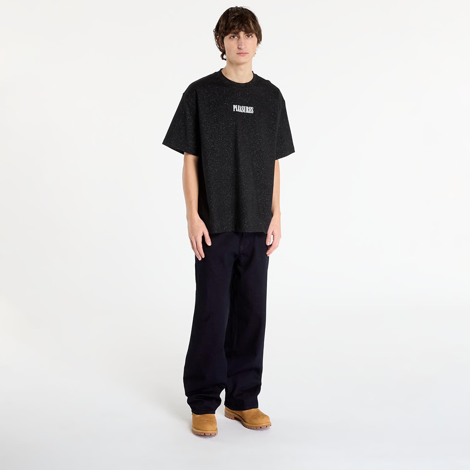 T-shirts PLEASURES Starry Heavyweight Shirt Black