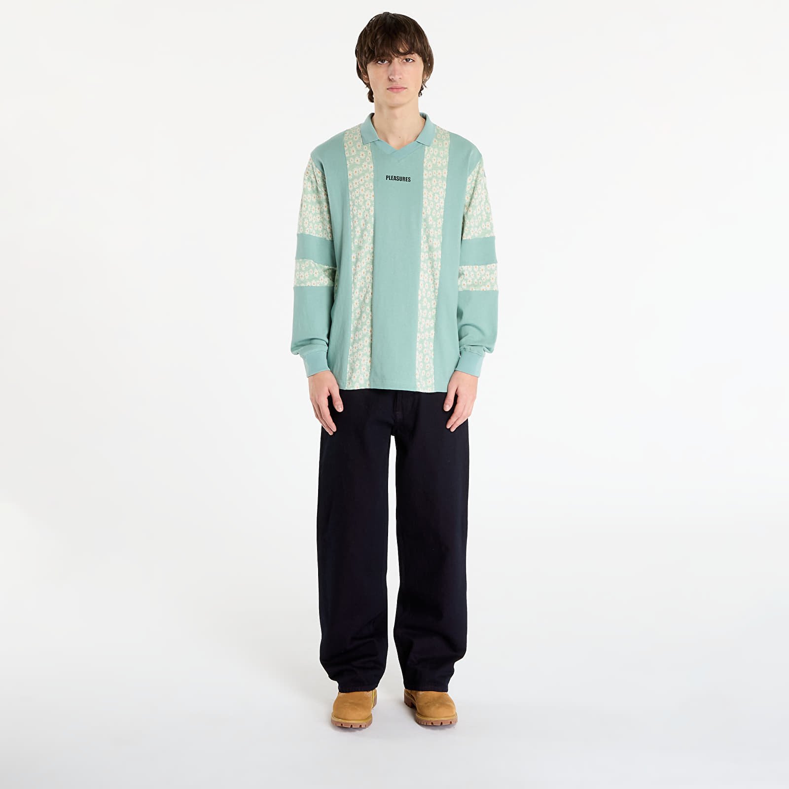 T-Shirts PLEASURES Sounds Rugby Polo Matcha