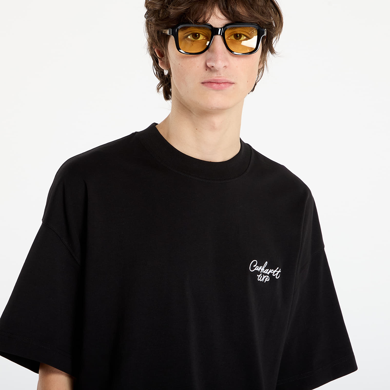 T-Shirts Carhartt WIP S/S Signature Script T-Shirt Black/ White