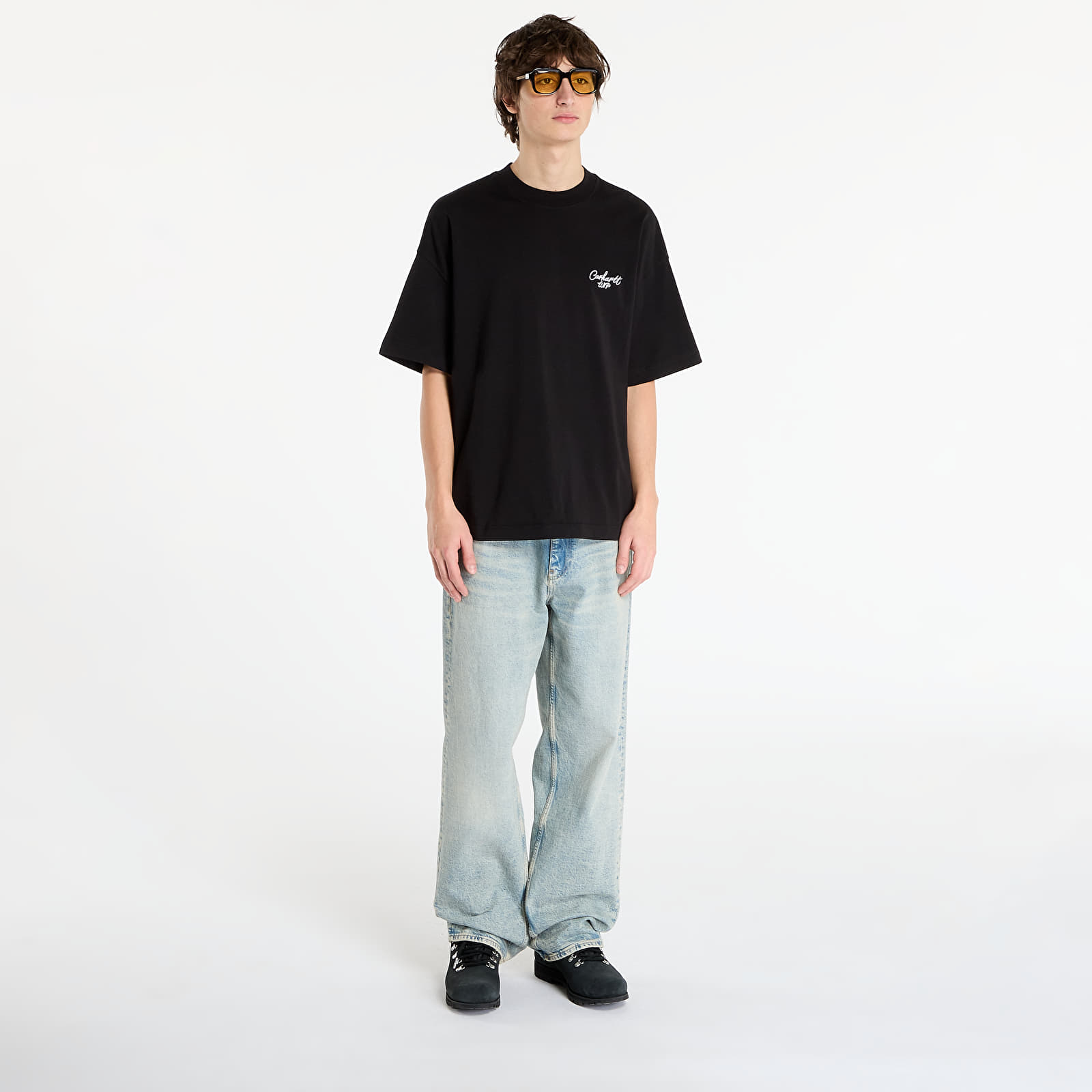 T-Shirts Carhartt WIP S/S Signature Script T-Shirt Black/ White