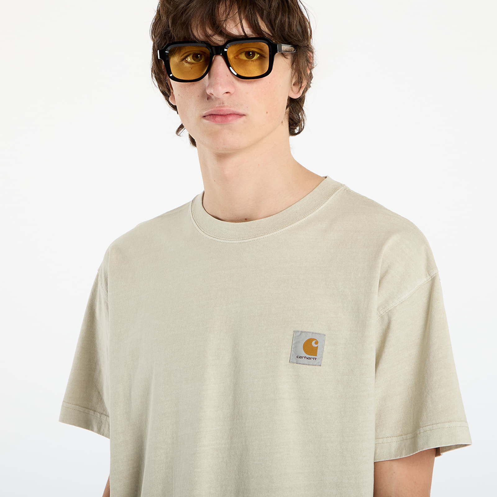 Trička Carhartt WIP S/S Vista T-Shirt UNISEX Fleur De Sel Garment Dyed