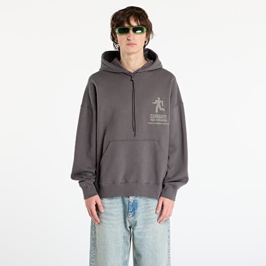 Sweatshirt Carhartt WIP Hooded Distance Sweat Graphite Stone Dyed