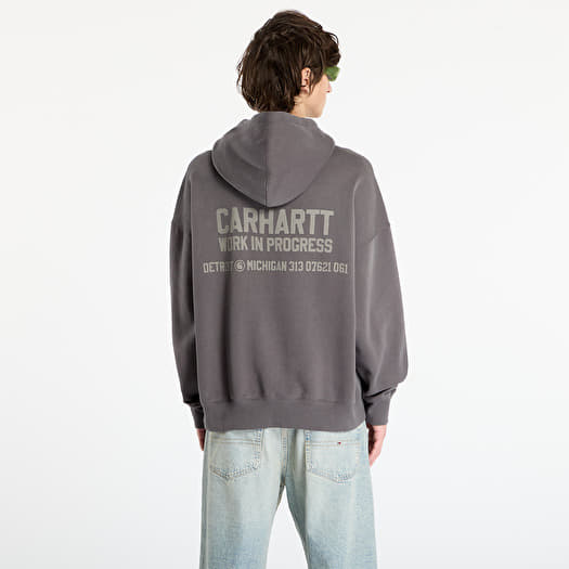 Carhartt WIP Hooded Distance Sweat Graphite Stone Dyed | Footshop
