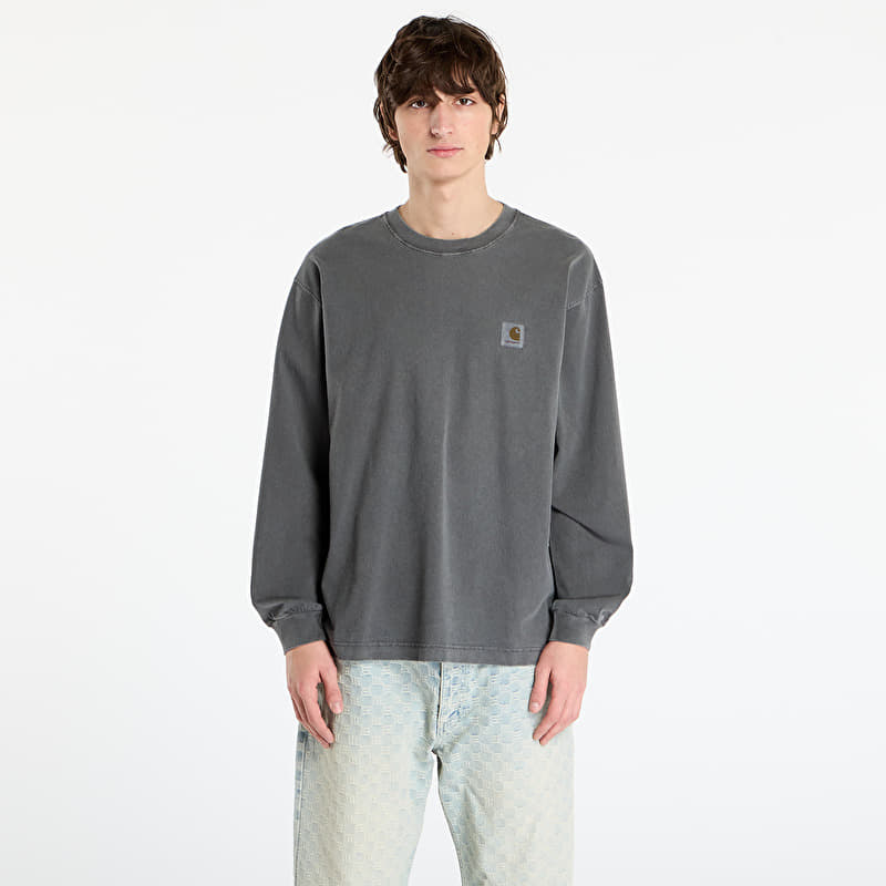 Carhartt WIP L/S Vista T-Shirt Black Garment Dyed