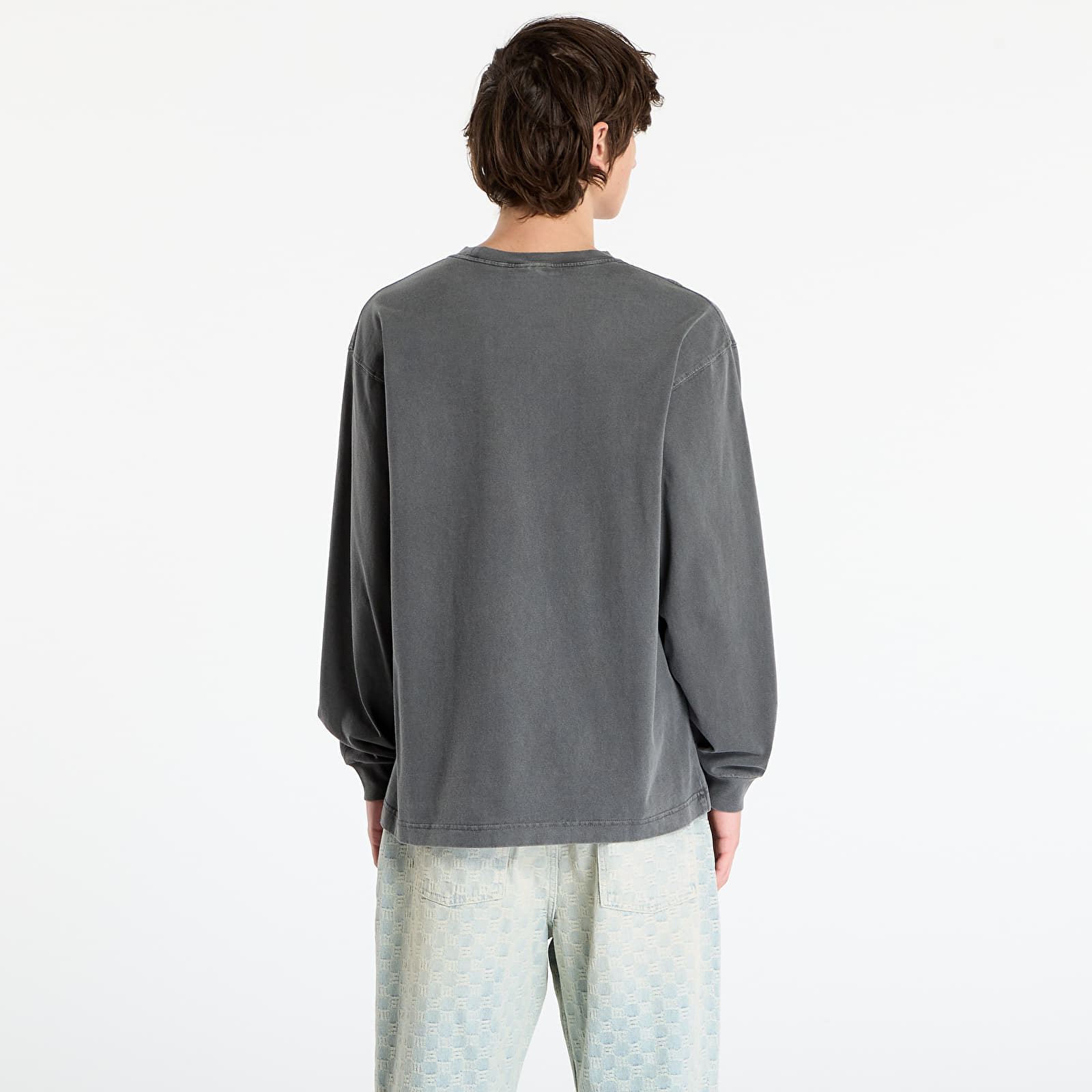 Trička Carhartt WIP L/S Vista T-Shirt UNISEX Black Garment Dyed