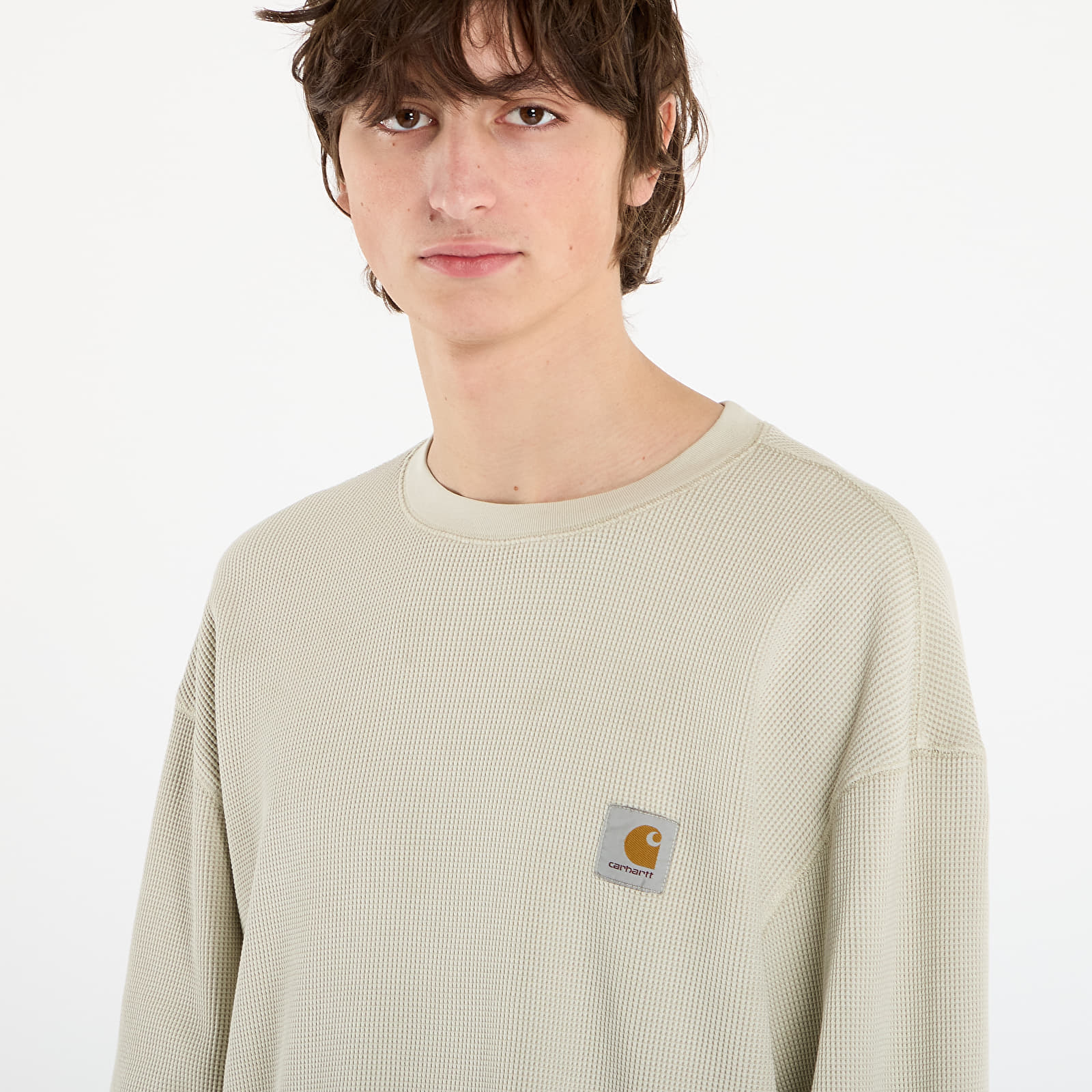 T-särgid Carhartt WIP L/S Vista Waffle T-Shirt UNISEX Fleur De Sel Garment Dyed