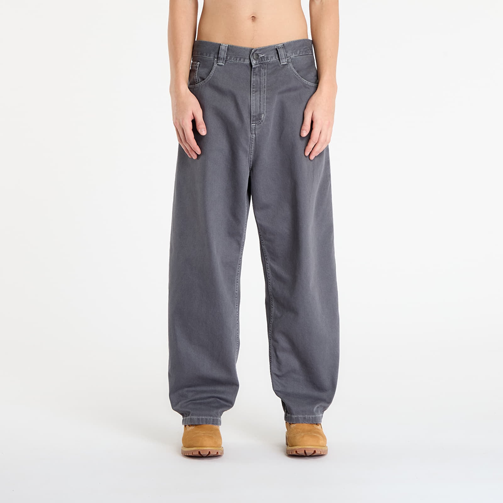 Pantaloni Carhartt WIP Brandon Pant Graphite Stone Dyed L