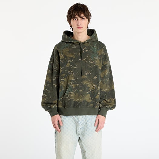 Sweatshirt Carhartt WIP Hooded Benton Sweat Camo Combi/ Green Garment Dyed