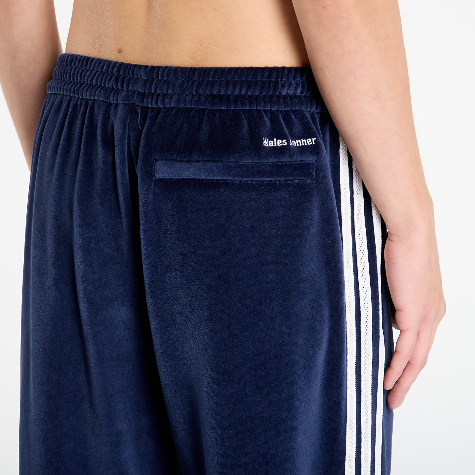 Pánské kalhoty adidas x Wales Bonner Velour Track Pant Collegiate Navy