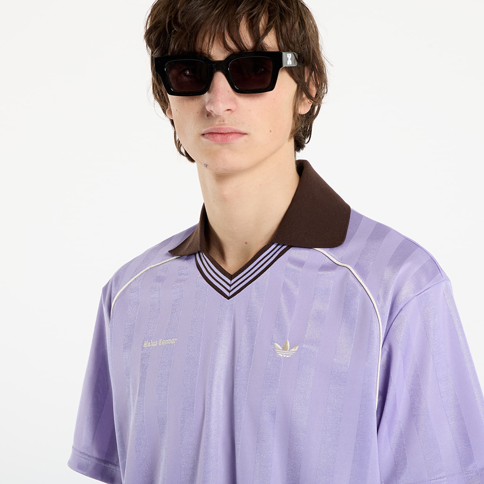 Männer T-Shirts adidas x Wales Bonner Football T-Shirt UNISEX Light Purple