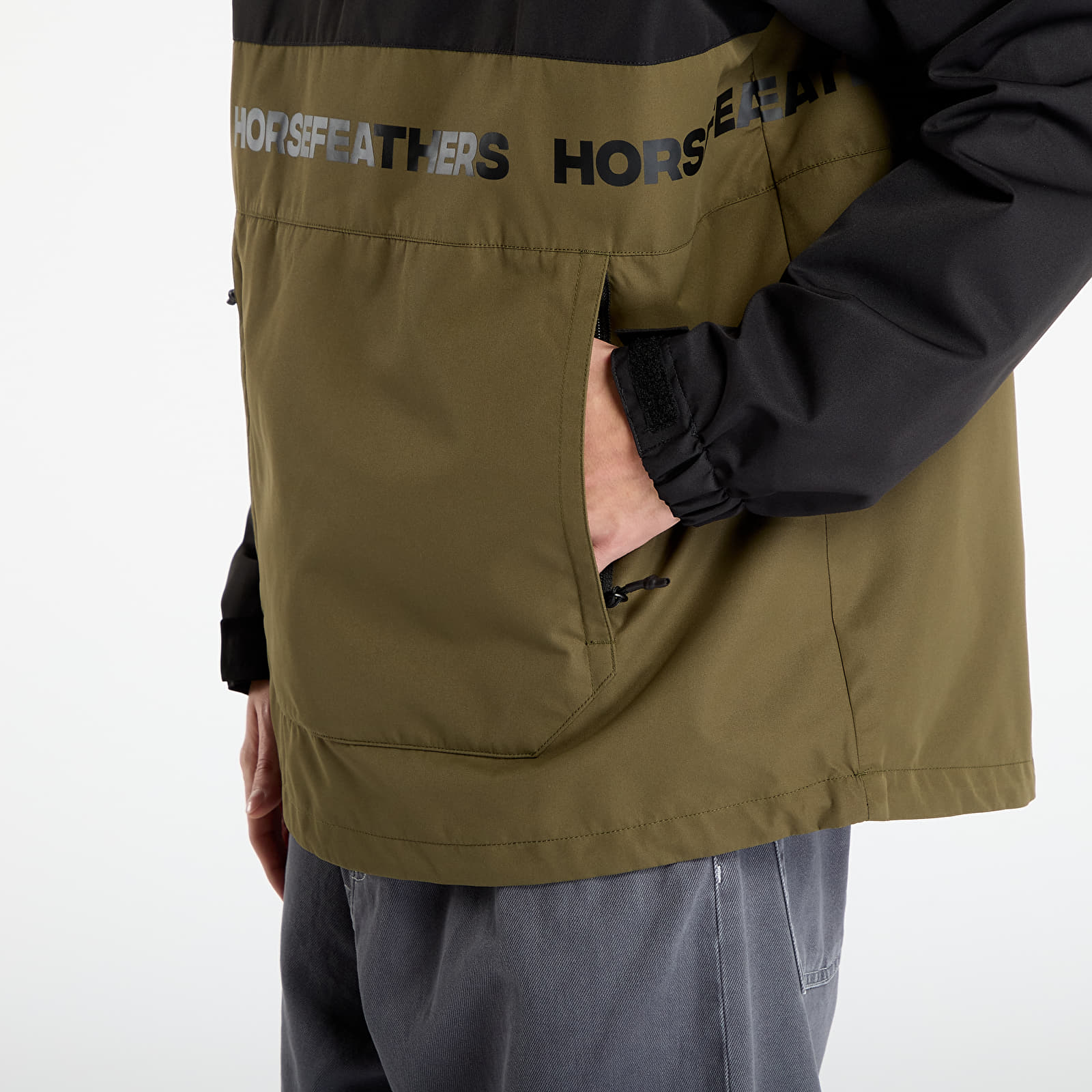 Jakne Horsefeathers Gordie Jacket Black/ Olive Night