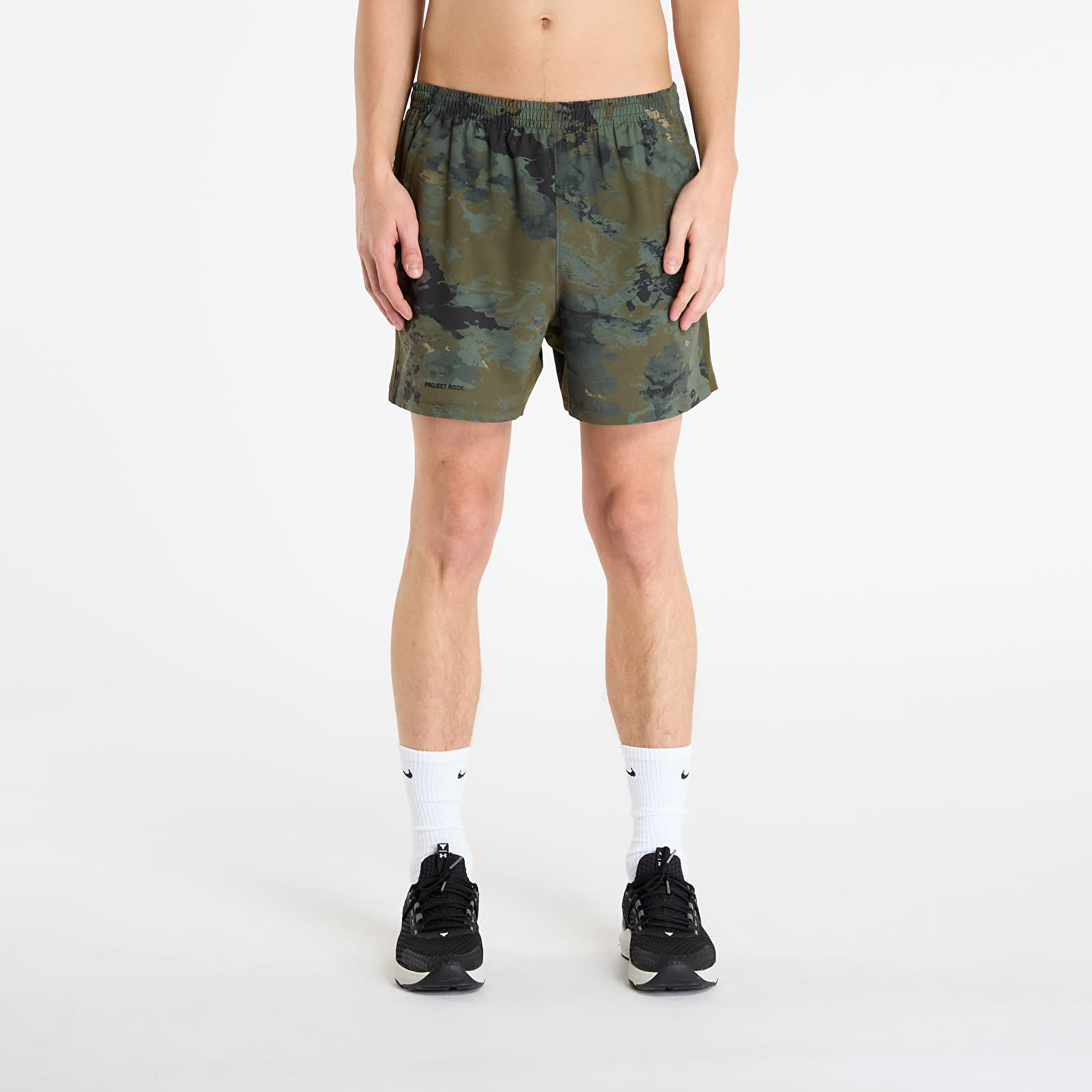 Pantaloni scurți Under Armour Project Rock Ultimate Short Green Camo XXL