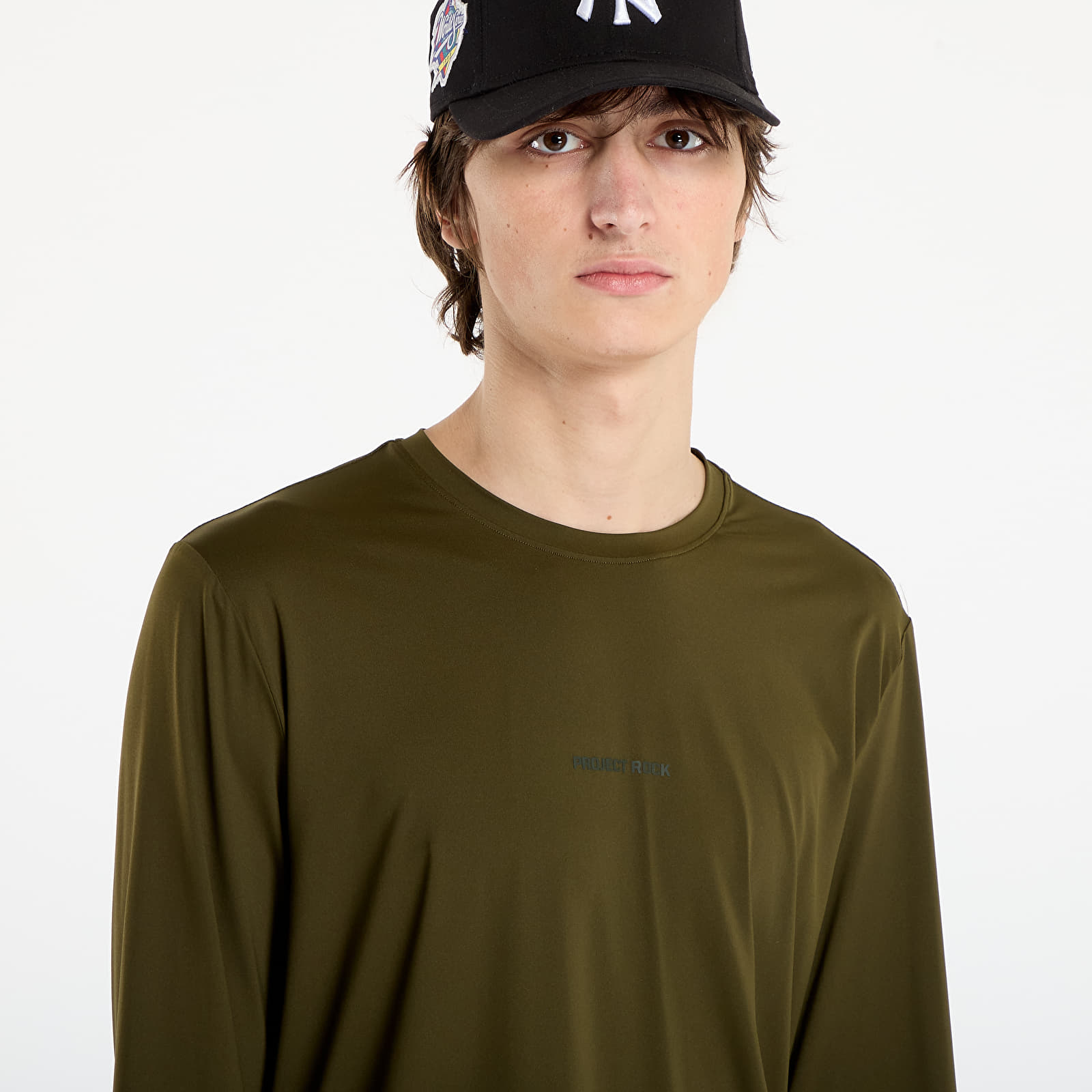 Miesten T-paidat Under Armour Project Rock Iso Chill LS Green