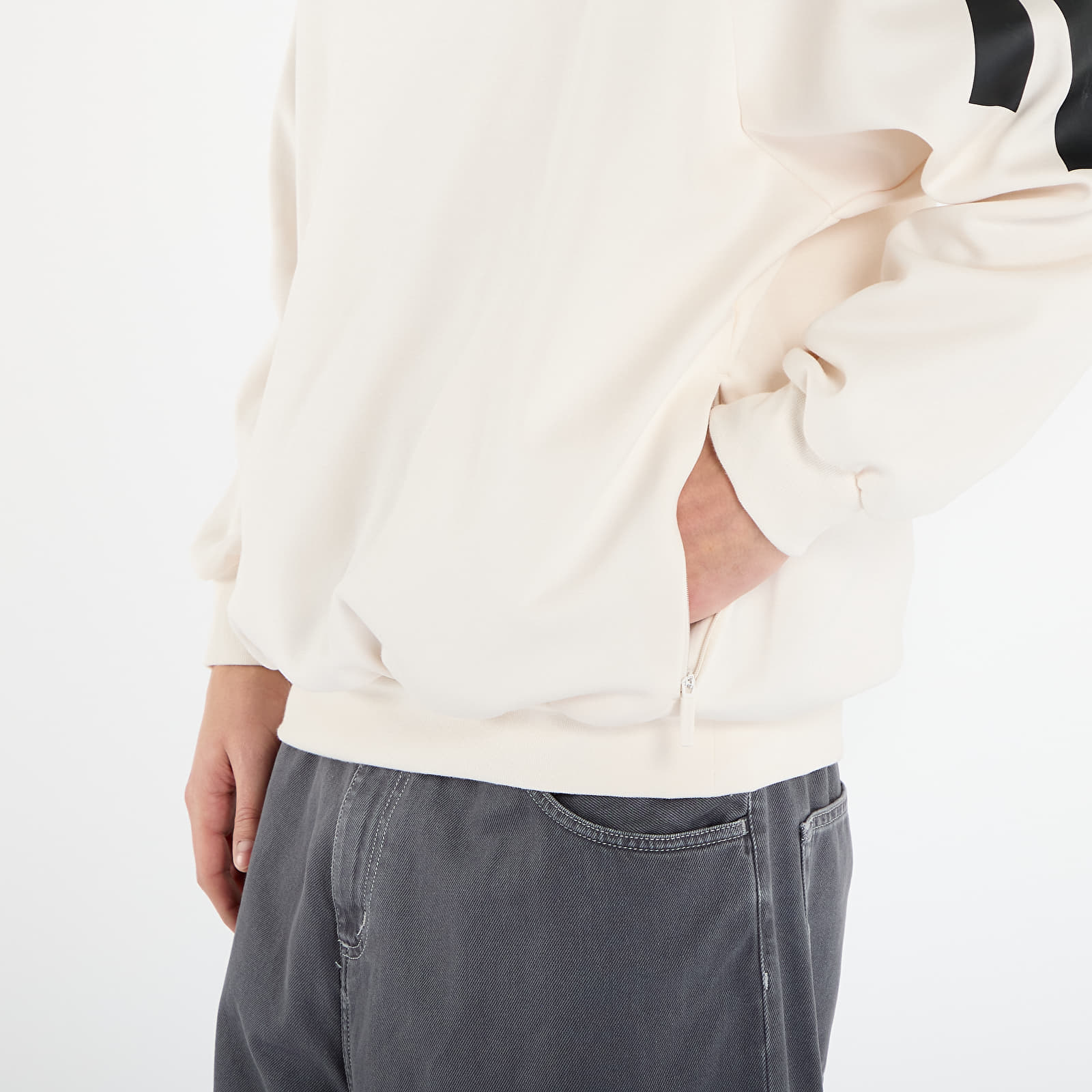 Суичърти adidas Basketball 3-Stripes Fleece Hoodie UNISEX Chalk White/ Black/ White