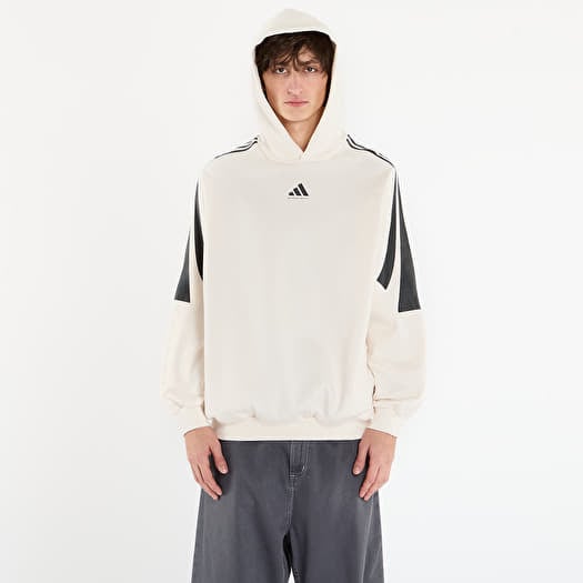 Sweatshirt adidas Basketball 3-Stripes Fleece Hoodie UNISEX Chalk White/ Black/ White