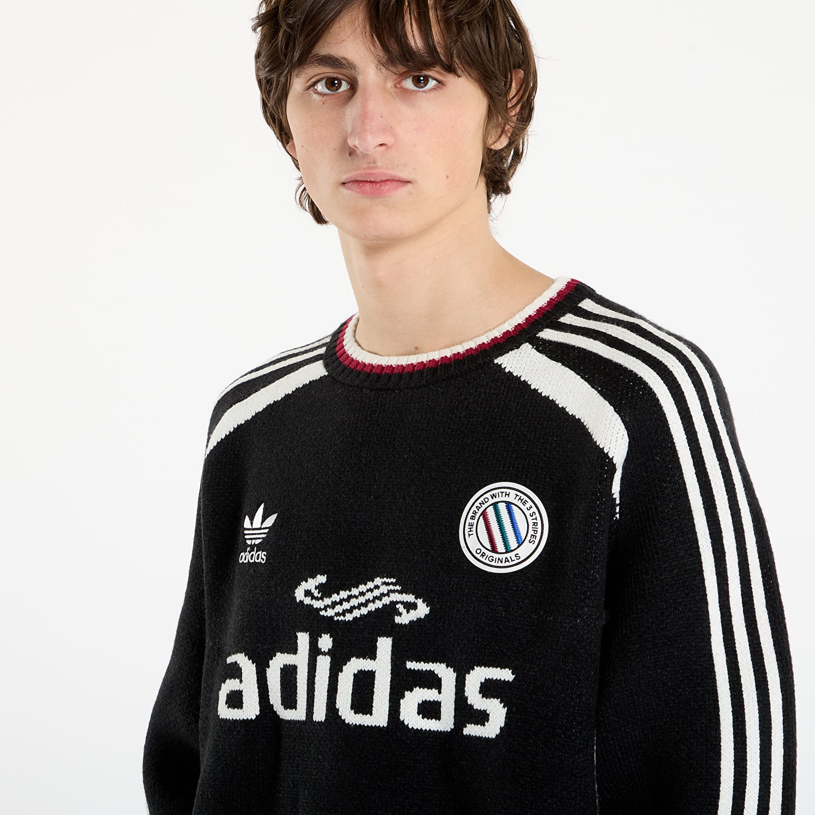 Casacos com capuz para homem adidas Adicolor Blokecore Pullover UNISEX Black