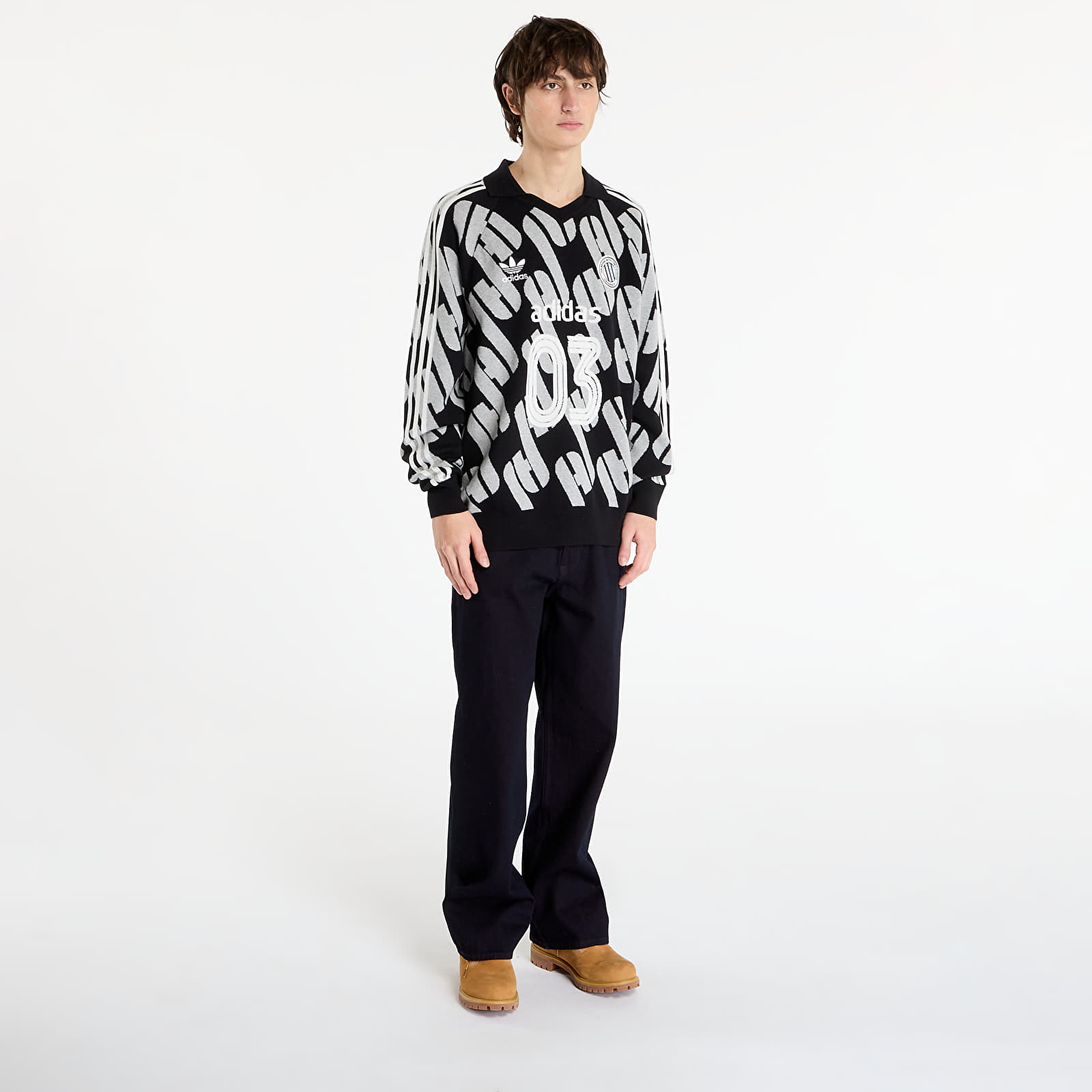 Hoodies für Männer adidas Adicolor Blokecore Polo Black