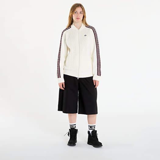 Women's hoodies adidas Archive Cutline Knit Track Top Off White