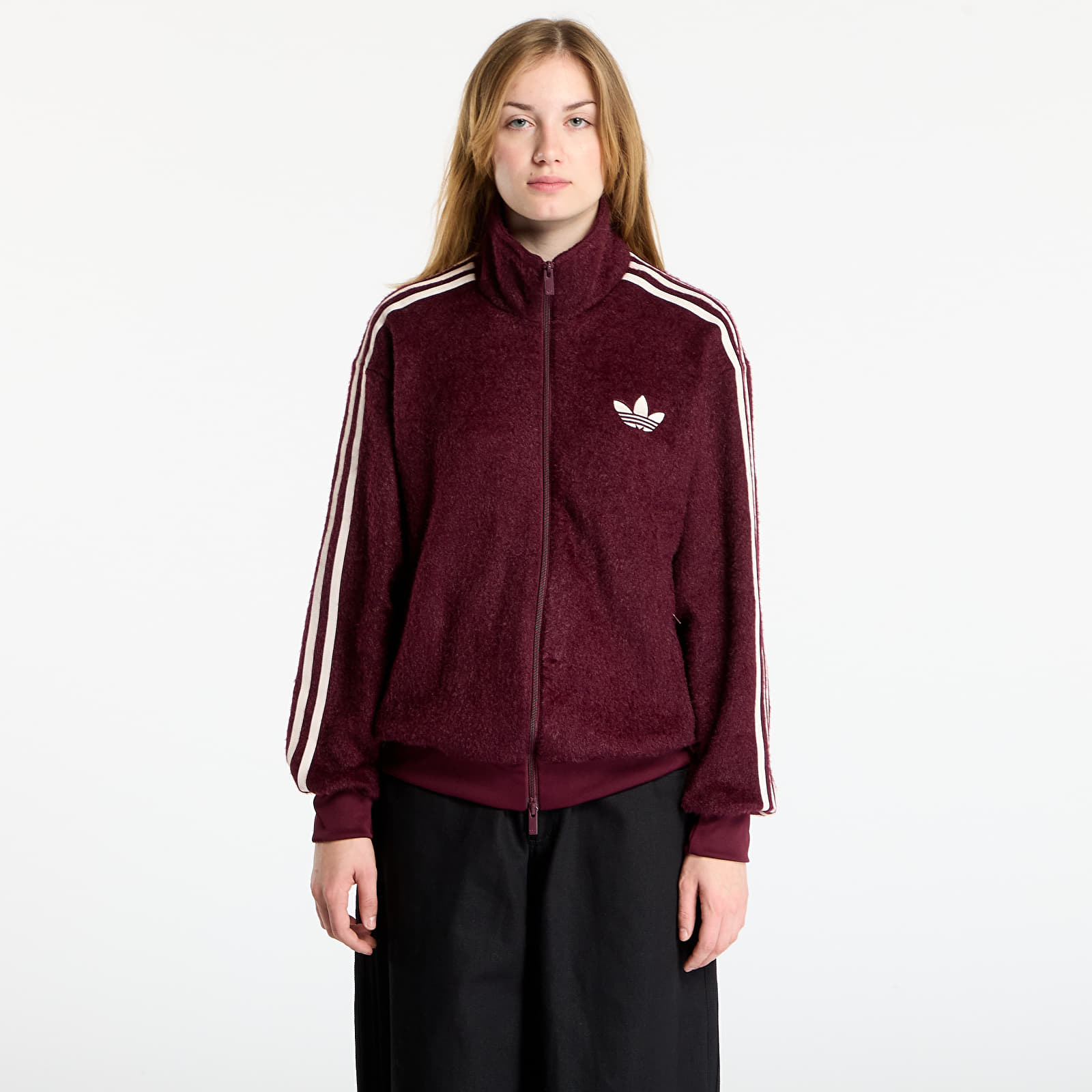 Dámské mikiny adidas Mohair Fb Tt Maroon