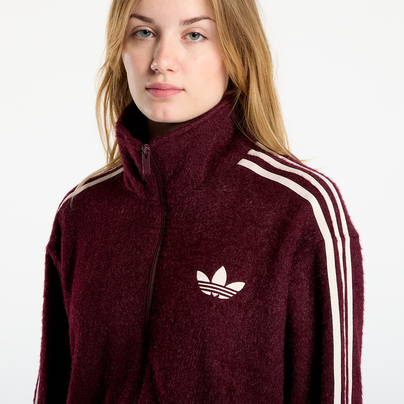 Dámské mikiny adidas Mohair Fb Tt Maroon