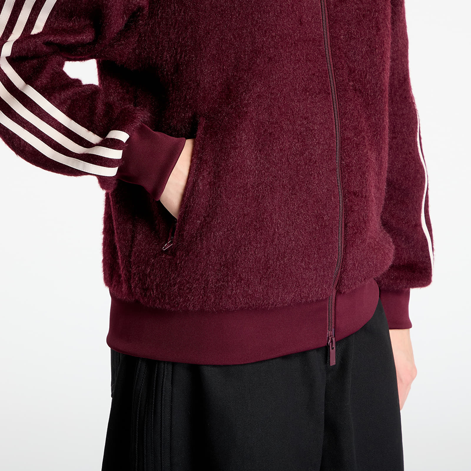 Dámské mikiny adidas Mohair Fb Tt Maroon