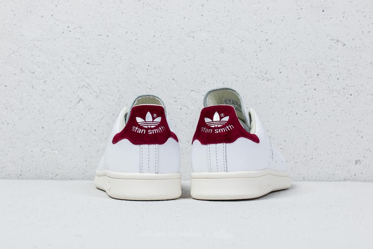 Дамски кецове и обувки adidas Stan Smith W Ftw White/ Ftw White/ Core Burgundy