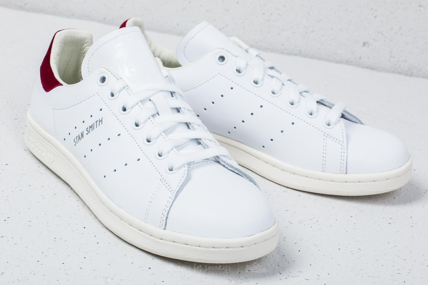 Women s shoes adidas Stan Smith W Ftw White Ftw White Core Burgundy Footshop