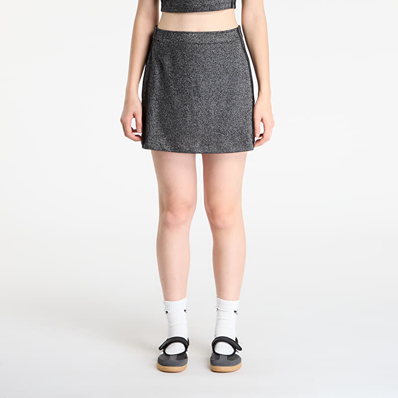 adidas Lurex® Mini Skirt Black/ Silver Met.