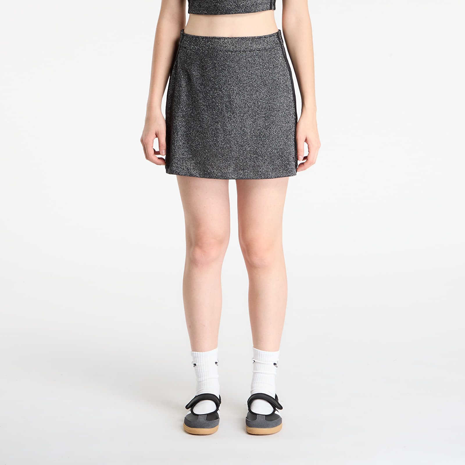 Damenröcke adidas Lurex Skirt Black/ Silver Metallic