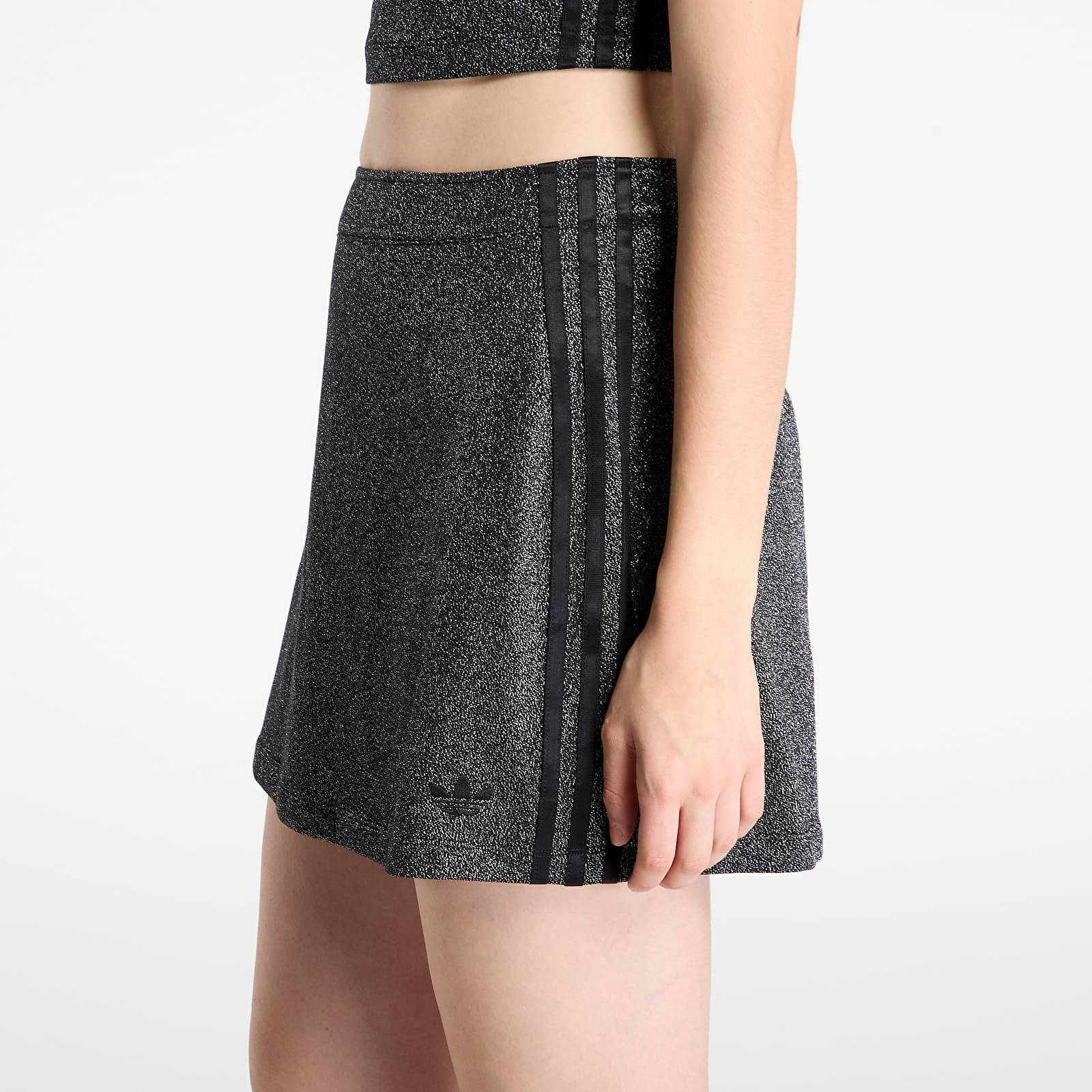 Damenröcke adidas Lurex Skirt Black/ Silver Metallic