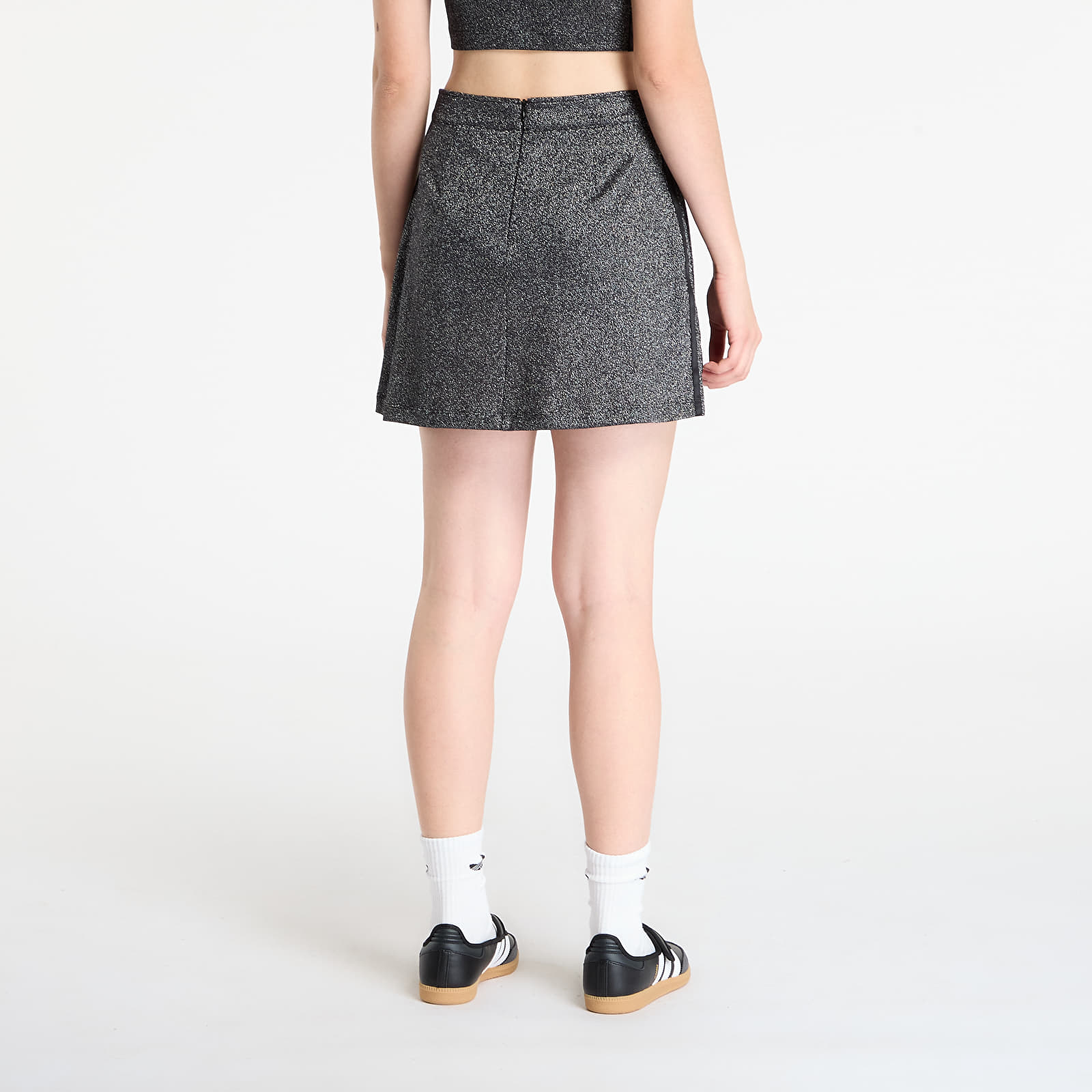 Damenröcke adidas Lurex Skirt Black/ Silver Metallic
