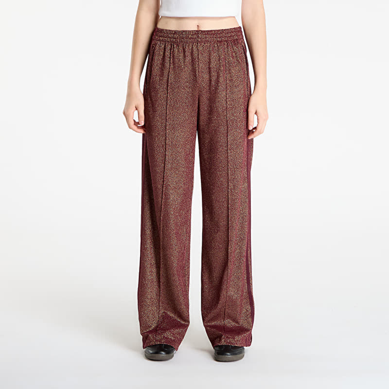 Потници adidas Lurex® Firebird Tp Trousers Maroon/ Gold Met.