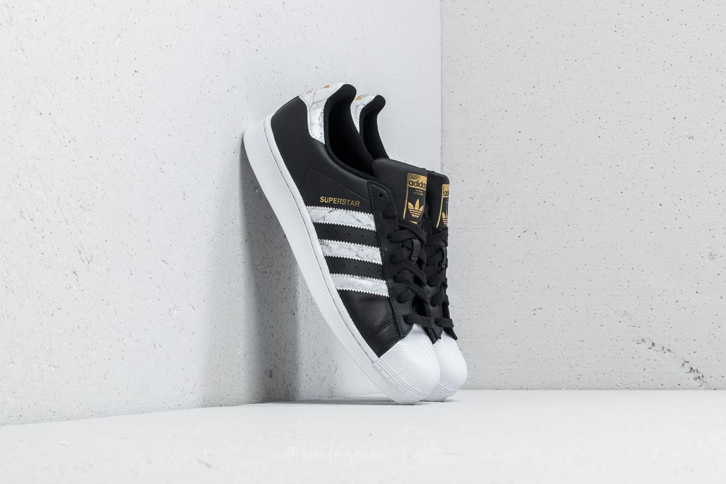 Men s shoes adidas Superstar Core Black Ftw White Gold Footshop