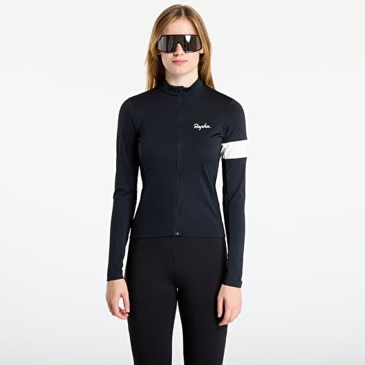 Jersey Rapha Women's Core Thermal Long Sleeve Jersey Black/ White