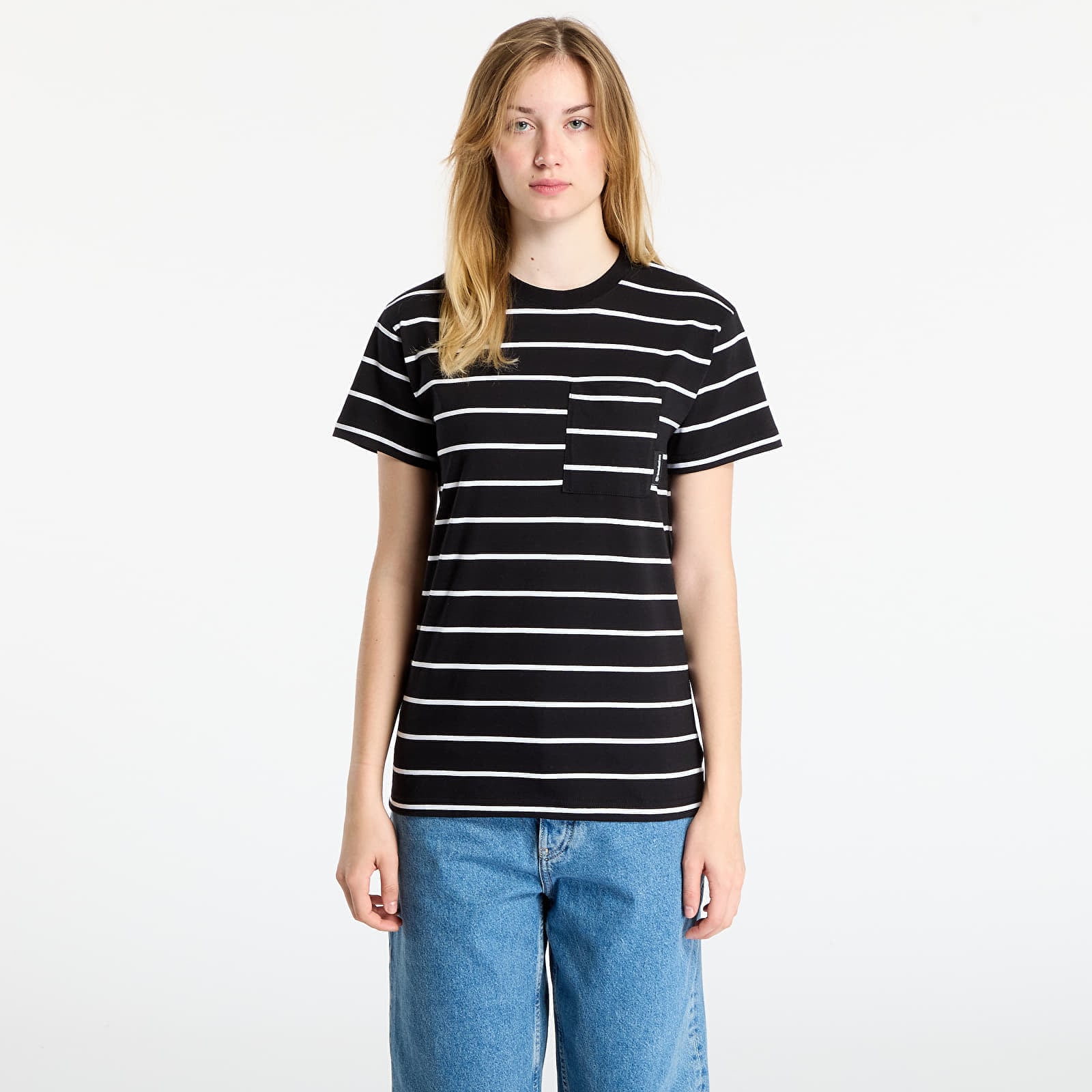 Tricou Horsefeathers Pyper Top Black Stripes M