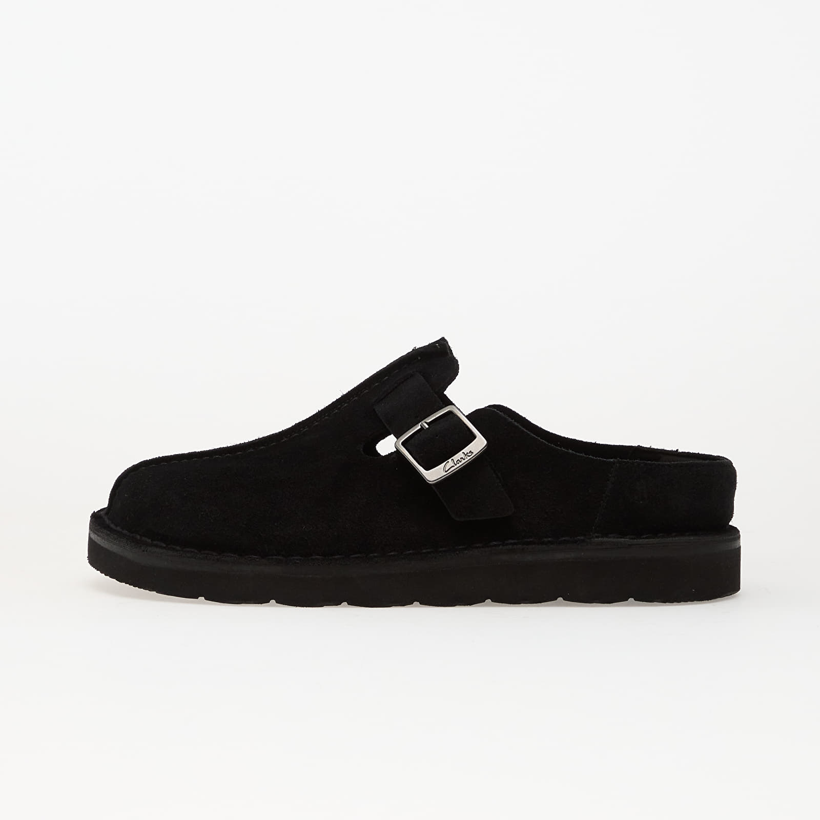 Vīriešu apavi Clarks Solsbury Mule Black Suede